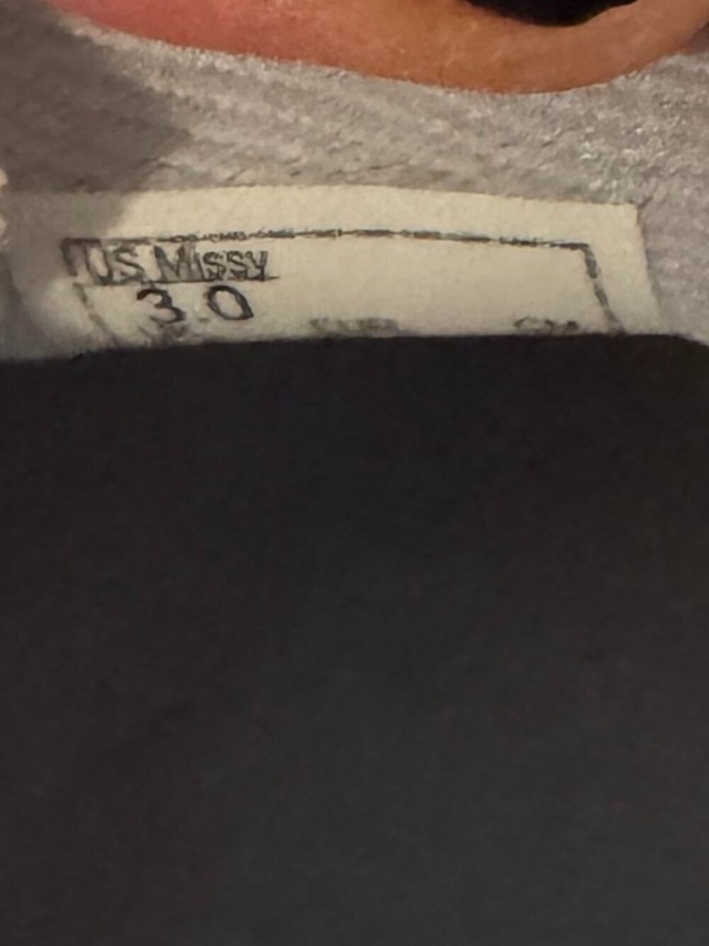 Vans Girls' Missy Silver Glitter Slip-On Sneakers, S:Girls' 3, Excellent Shape - Picture 4 of 8